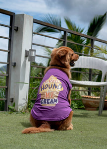 Cute Funny Dog Clothes Ice Cream Print Dog Shirt