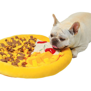 Snuffle Mat for Dogs Pizza Shaped IQ Puzzle Toy For Dog