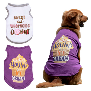 Large Medium Small Dog Clothing - Dog T-shirts Bundle
