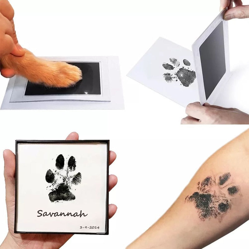 ledsage i dag maskinskriver Dog Paw Print Ink Pad Kit Set Of 2 - Ollypet
